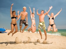 strand-lloret-de-mar-strand-jump