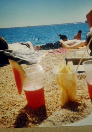 Cocktails am Strand von Lloret