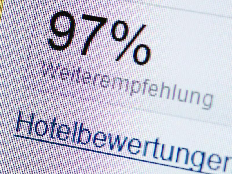 Hotelempfehlungen in Onlineportalen